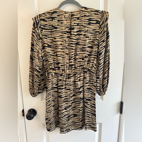 NEW Rails Ora Abstract Tiger Print Mini Dress Lightweight Ruffle Women’s Size S - Picture 15 of 16